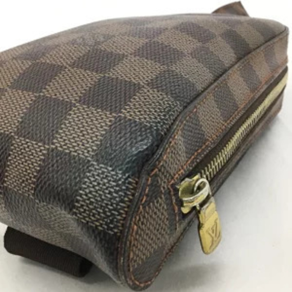 LOUIS VUITTON Geronimos Damier Ebene Brown Body Bag Shoulder